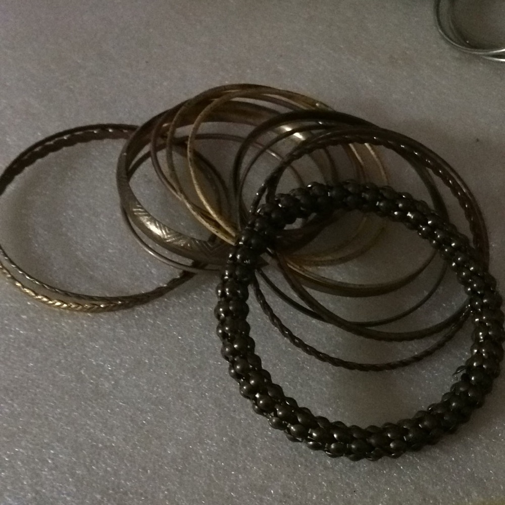 Vintage brass copper bangle 13